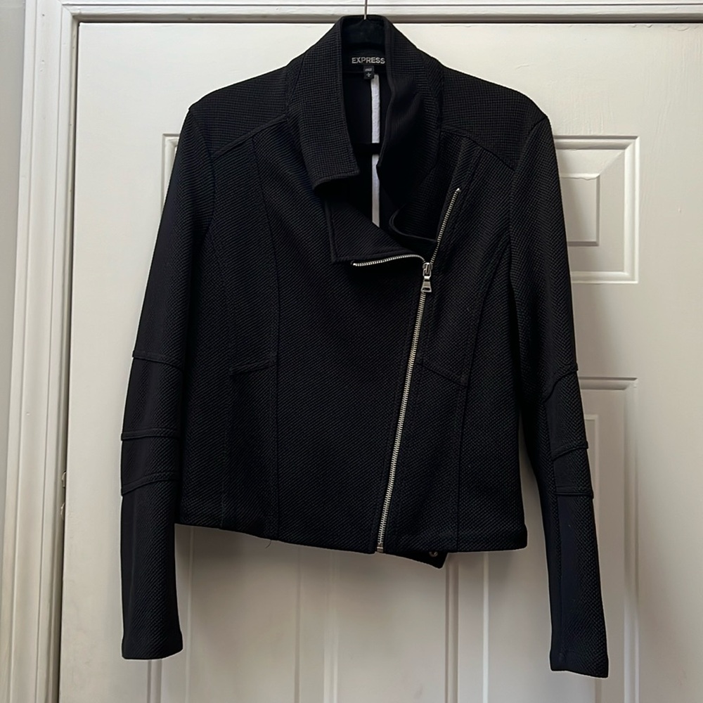 Black Textured/Quilted Express Jacket